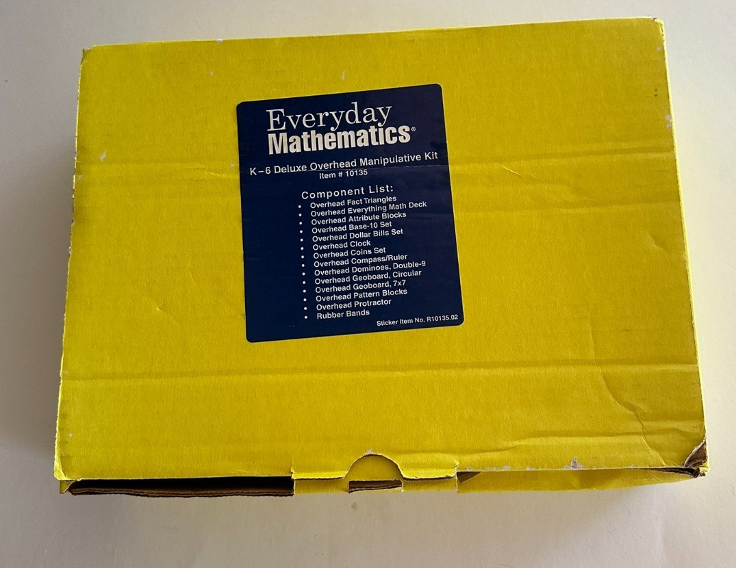 Everyday Mathematics K-6 10135 Second Edition Deluxe Overhead Manipulative Kit