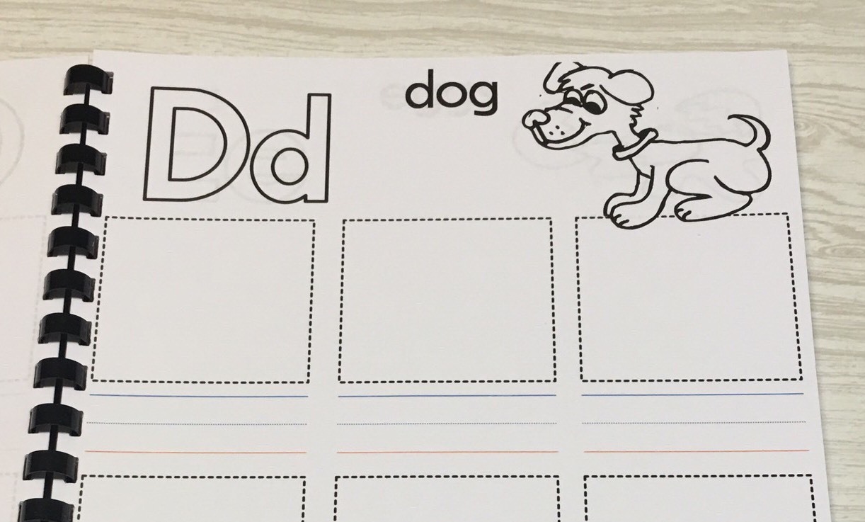 Letter Sounds Pictionary – Pre-school – Kindergarten 40 pages – Single Book