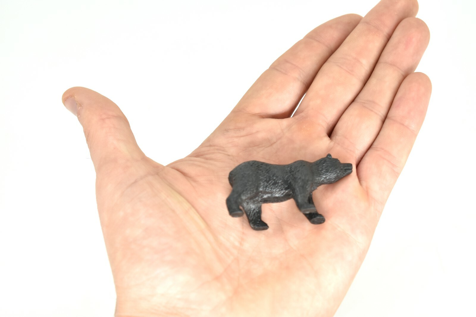 Grizzly Bear, Walking Statue Realistic Plastic Replica Toy 2.25″F7045 B30