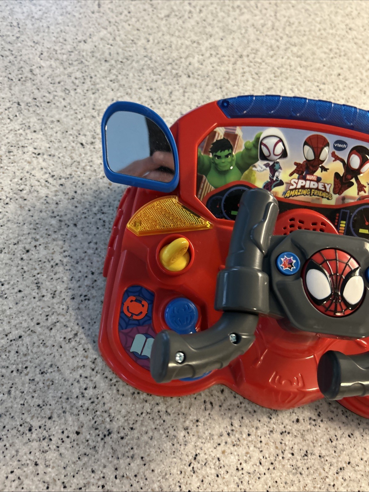 VTech Spidey & His Amazing Friends 2-in-1 Interactive Driver Educational Toy,