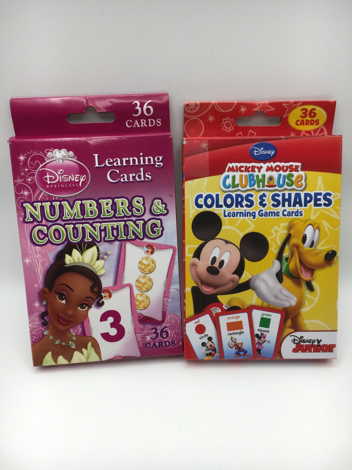 Disney Learning Flashcards: Princess Numbers and Mickey’s Colors & Shapes w/ Box
