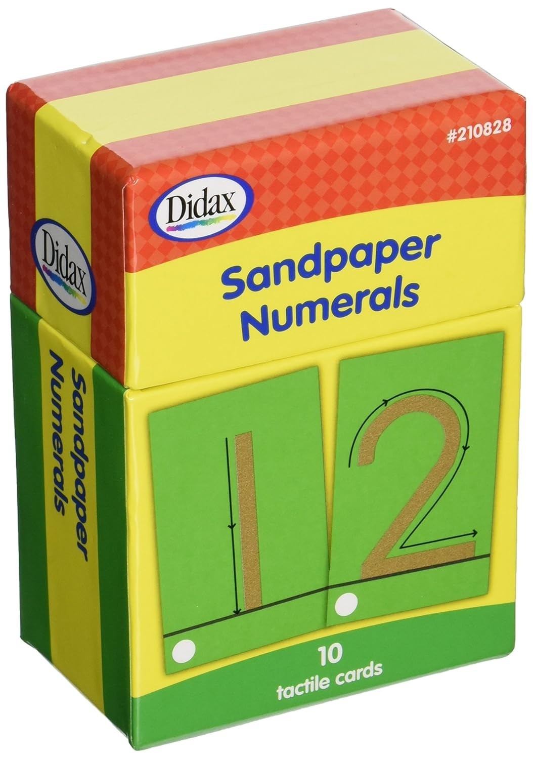 Sandpaper Numerals Set 0-9 Tactile Learning Cards