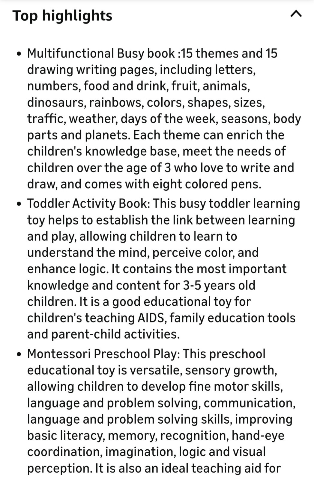 My Preschool Busy Book Learning Activities for 3+ Age Children-NEW IN ORIG PKG