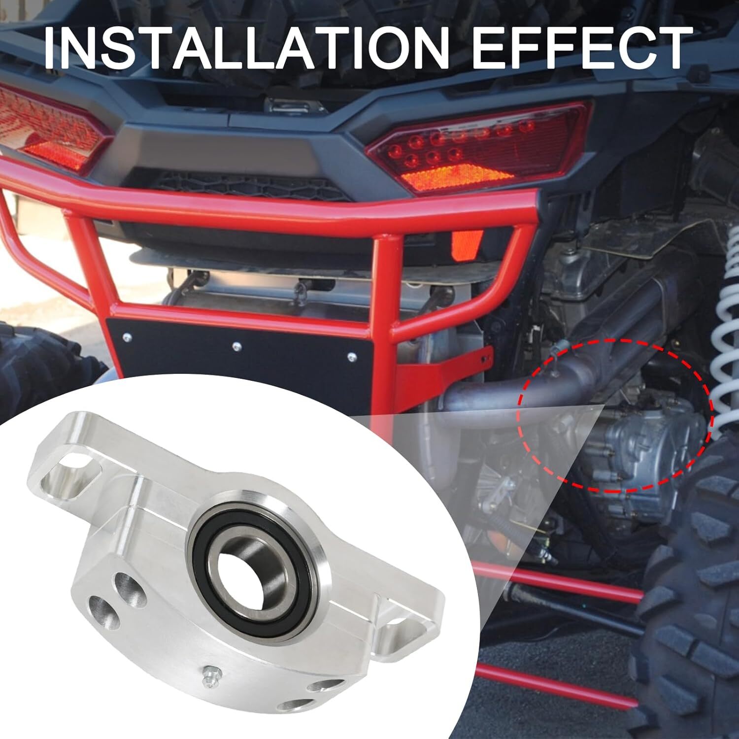 ATV Heavy Duty Billet Aluminum Carrier Bearing Compatible with 2016-2020 RZR S