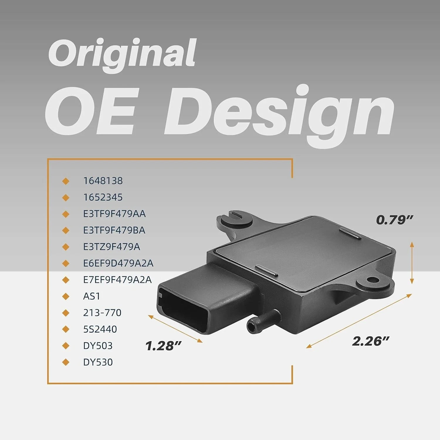 OTUAYAUTO MAP Manifold Absolute Pressure Sensor – Replacement for 1990-1995 Ford