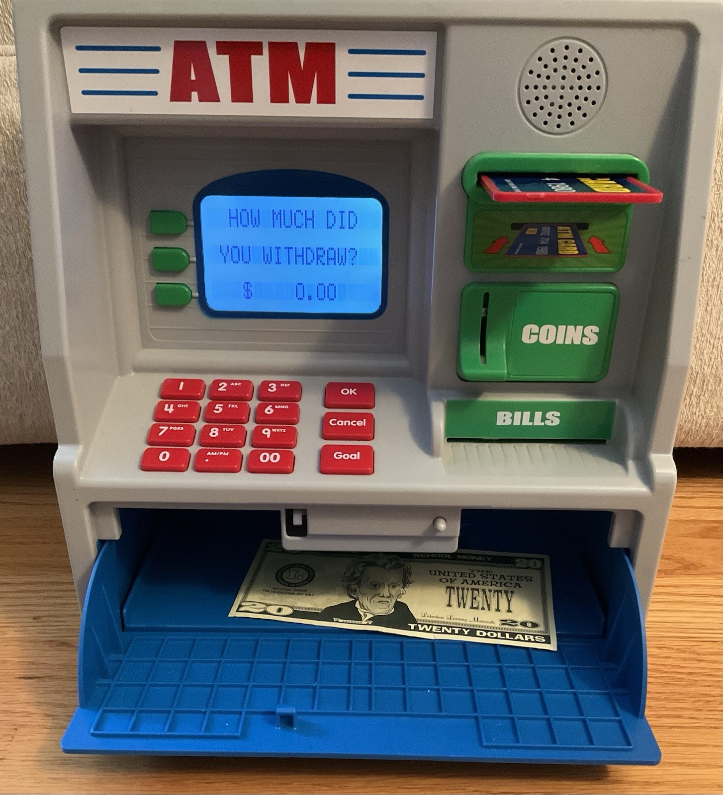 Lakeshore Learning Real Working ATM BANK w/ Card, Money, Instructions WORKING
