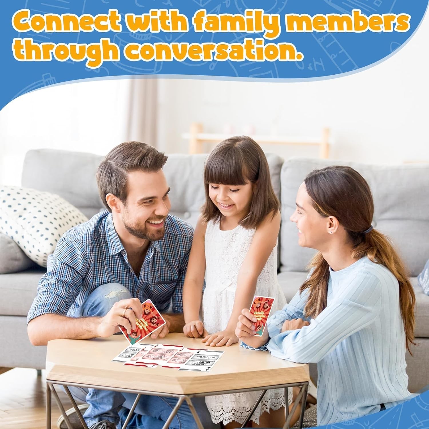 Lightweight Family Conversation Starter Cards – Fun for Ages Kids to Adults