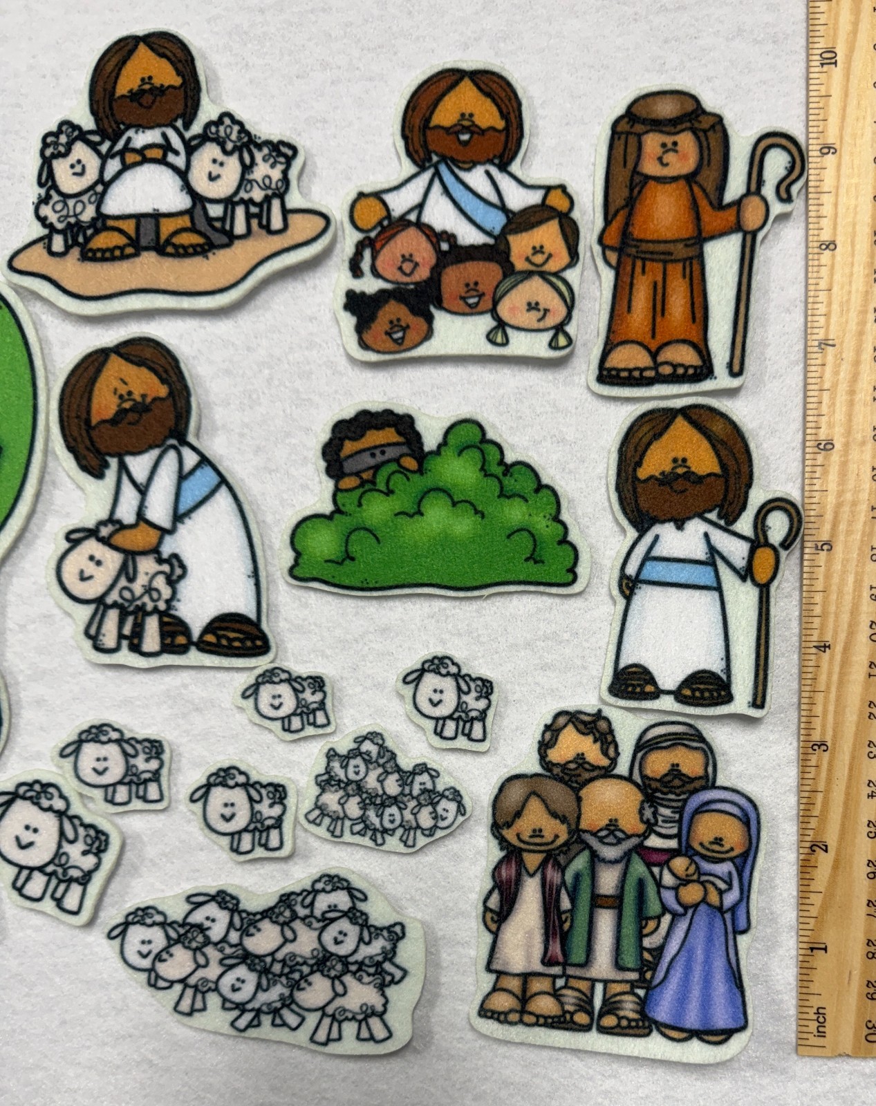 MINI Jesus Good Shepherd & Parable the Lost Sheep Bible Felt Story Flannel Board