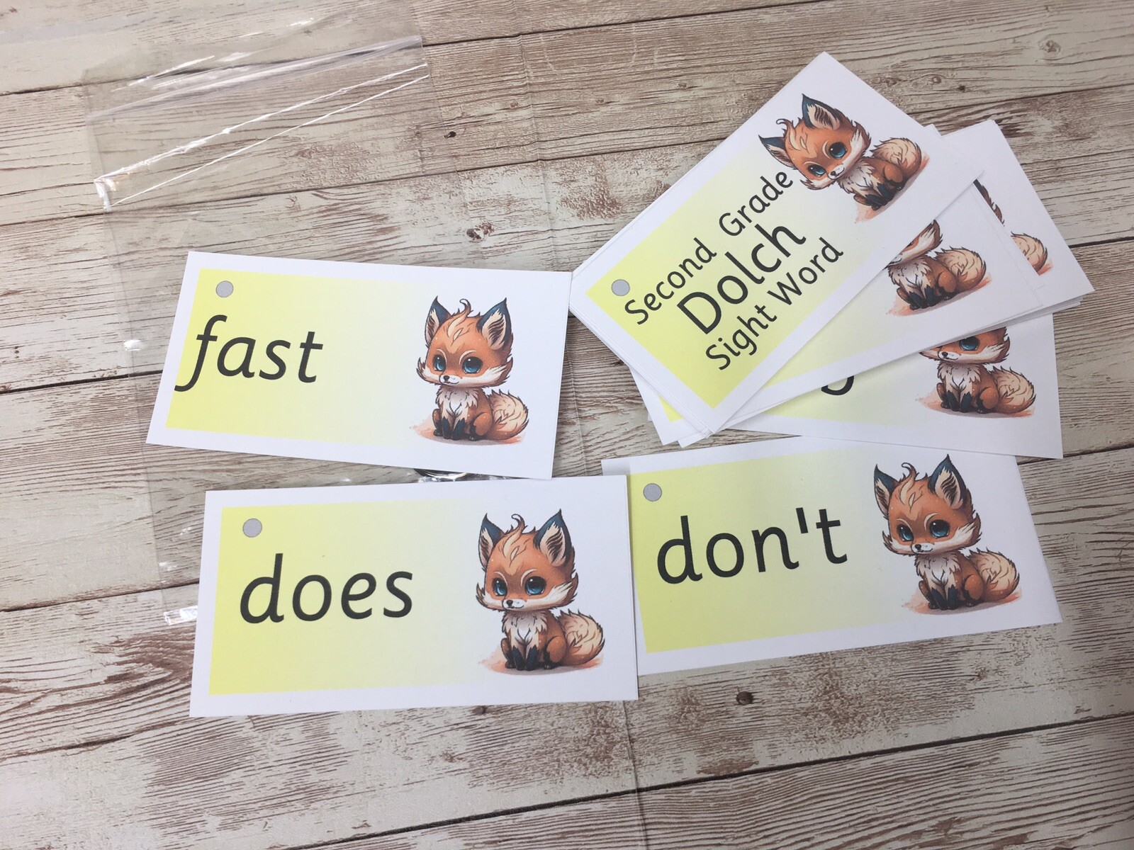 DIY – [PRINTED] Complete Set – Literacy Learning Resource Dolch SightWord Uncut