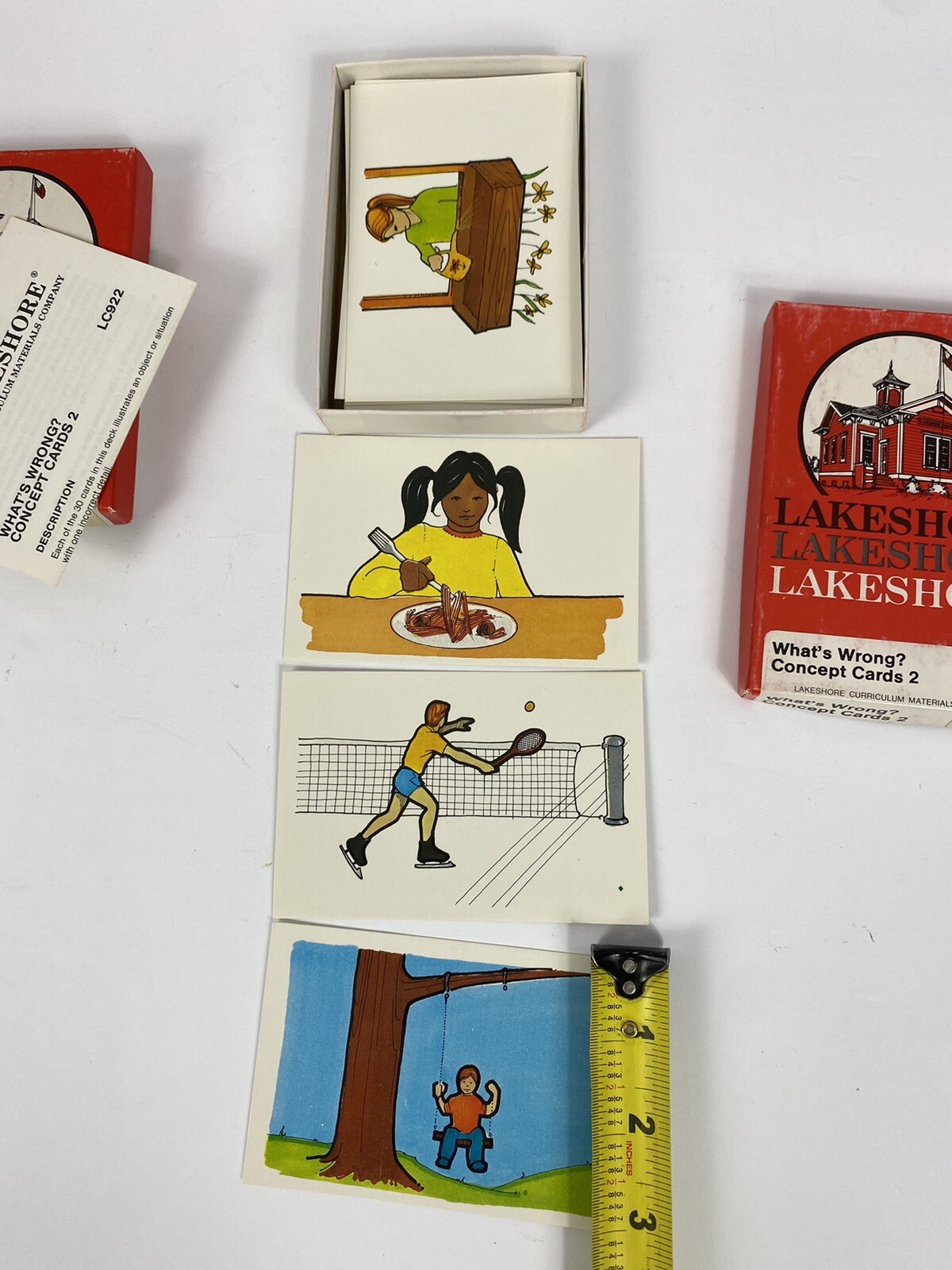 Vintage Lakeshore Concept Testing Cards Set 1 & 2 30 Count 1981