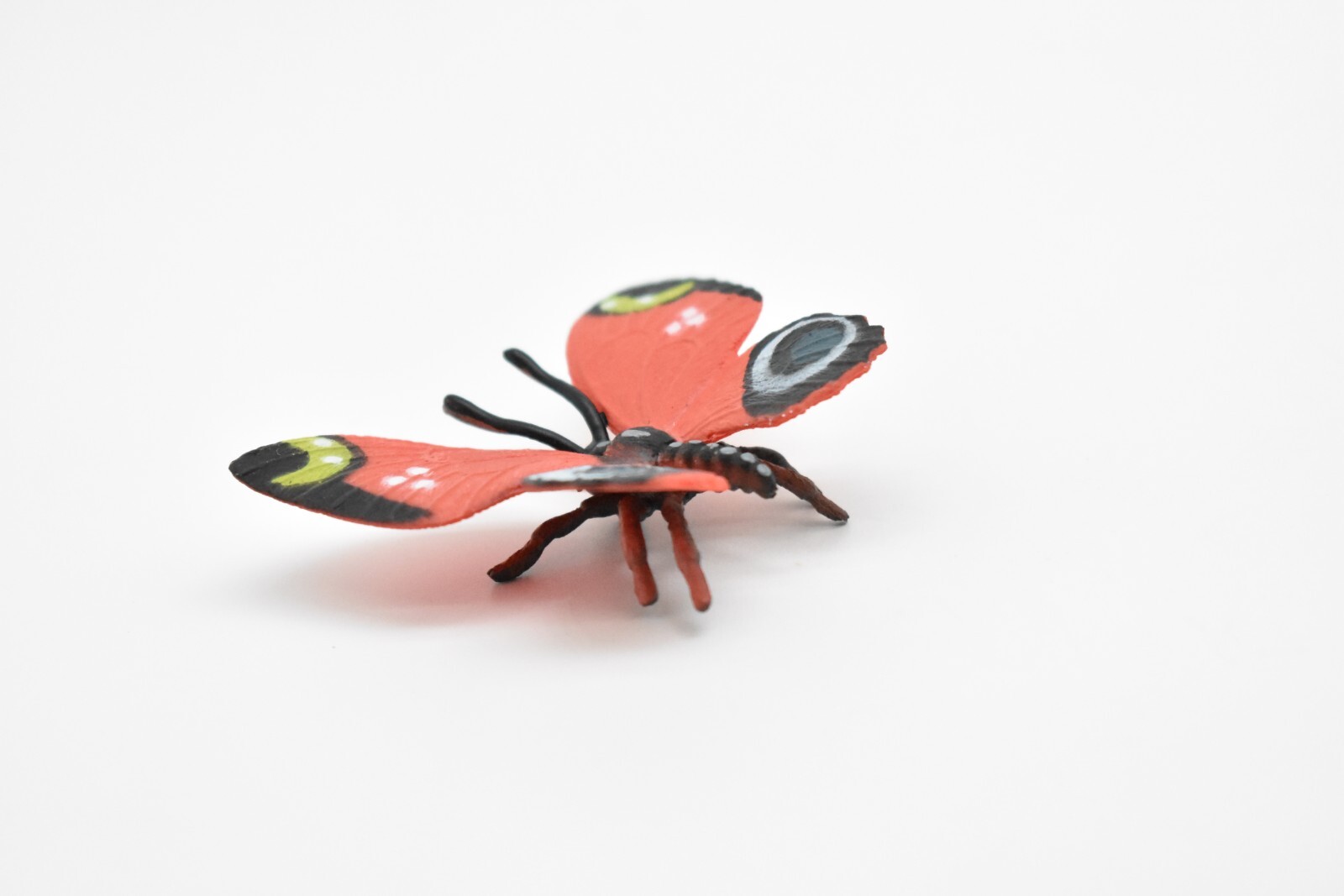 Butterfly, Red, Rubber Toy Bug, Realistic Figure, Model, Replica, Kids 2″ F4469