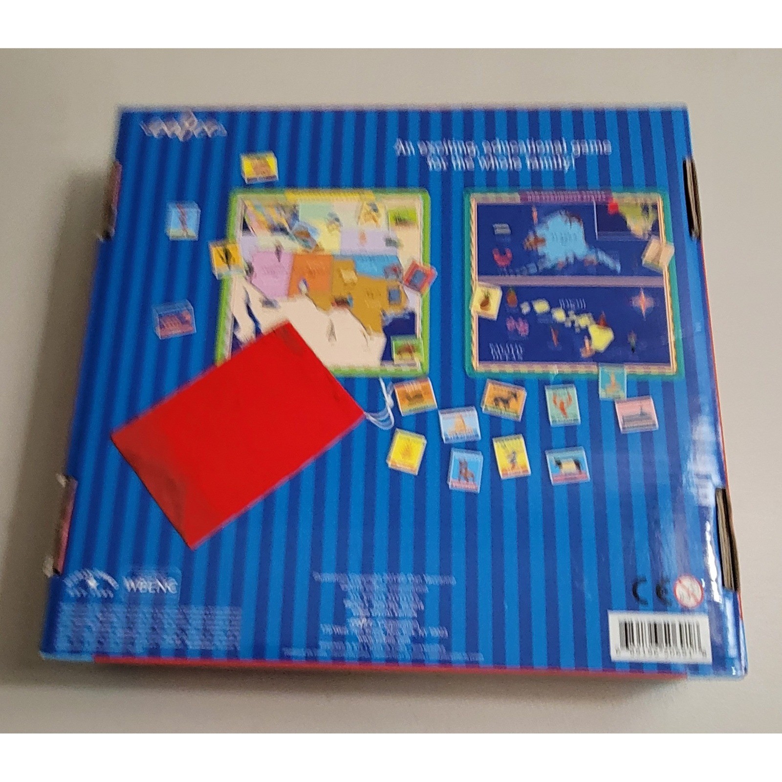 eeBoo United States Geography Bingo Kids Game Blue Good 1 Missing Piece