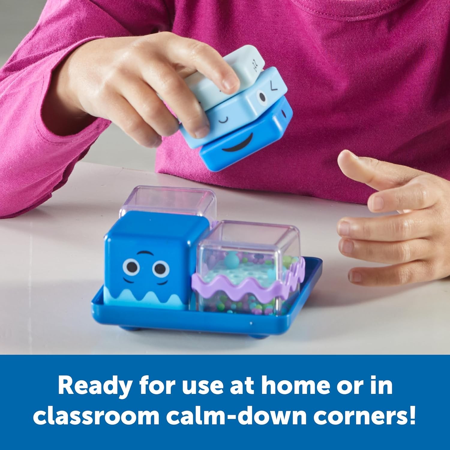 Learning Resources Cubi Sensoriali Antistress Set di 4, età 3+, Giocattoli senso