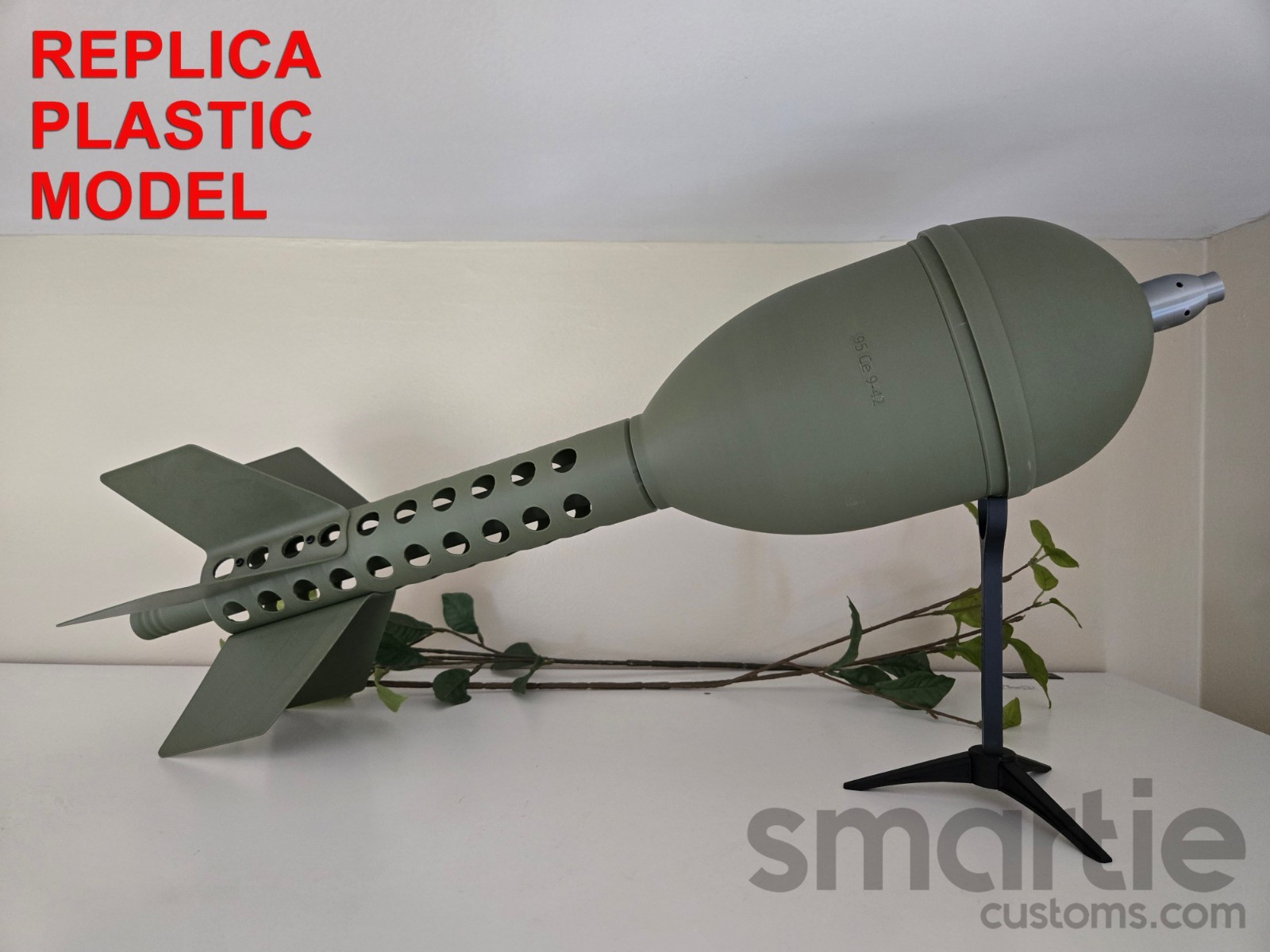 FAKE German Stielgranate 41 3.7cm HEAT Shell – Plastic Replica