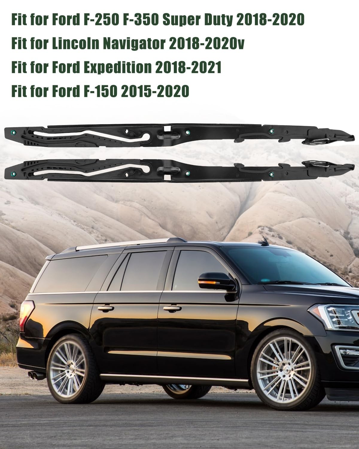 FL3Z16502C22 Sunroof Glass Cables & Track Assembly Repair Kit Fit for Ford F150