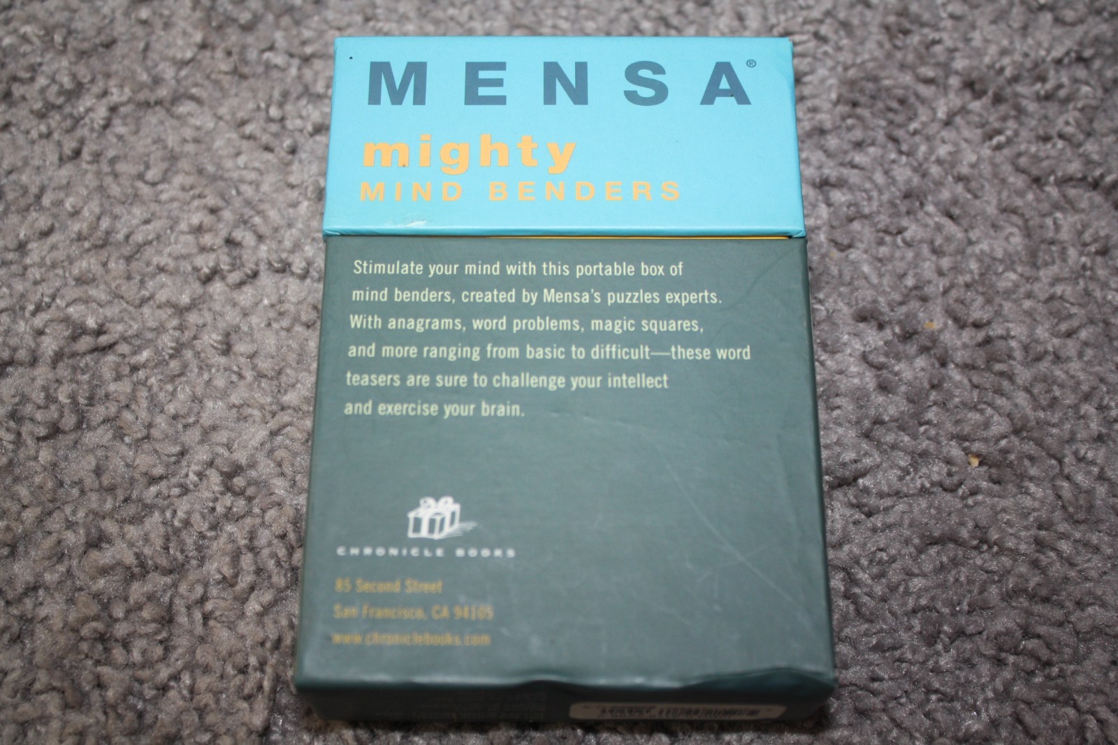 Mensa Logic Puzzles and Mighty Mind Benders Flash Card Games