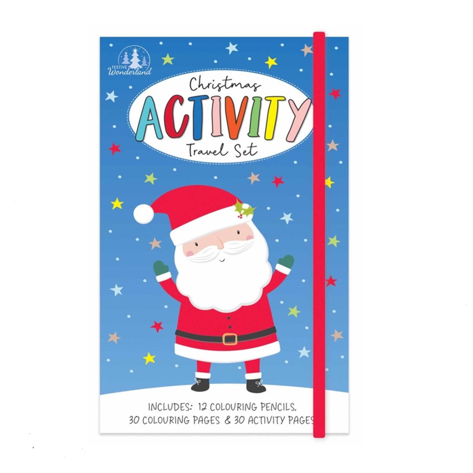 Christmas Activity Travel Set Book with Pencils