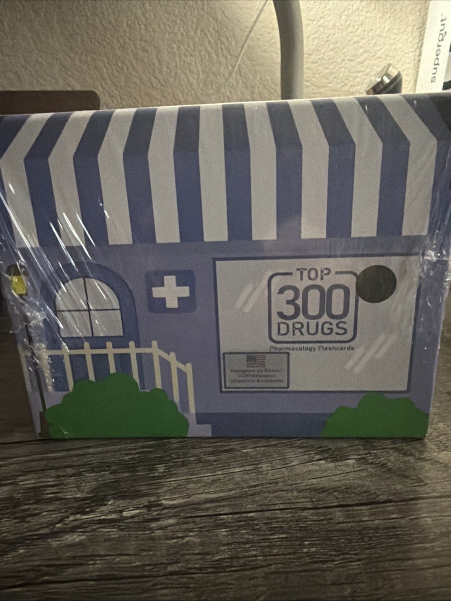 Top 300 Drugs Pharmacology Cards Portable Flashcards with Box Study & Review …