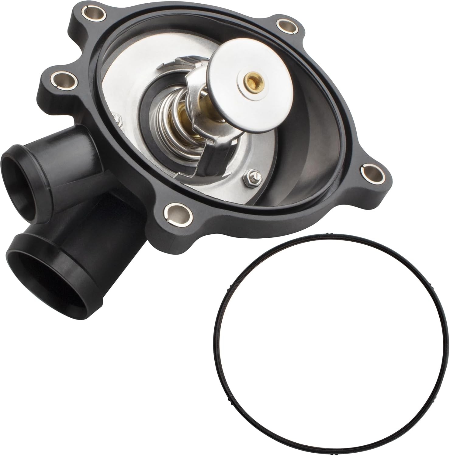 BOXI 902-5873 Engine Coolant Thermostat Housing Assembly Fits for Audi A8