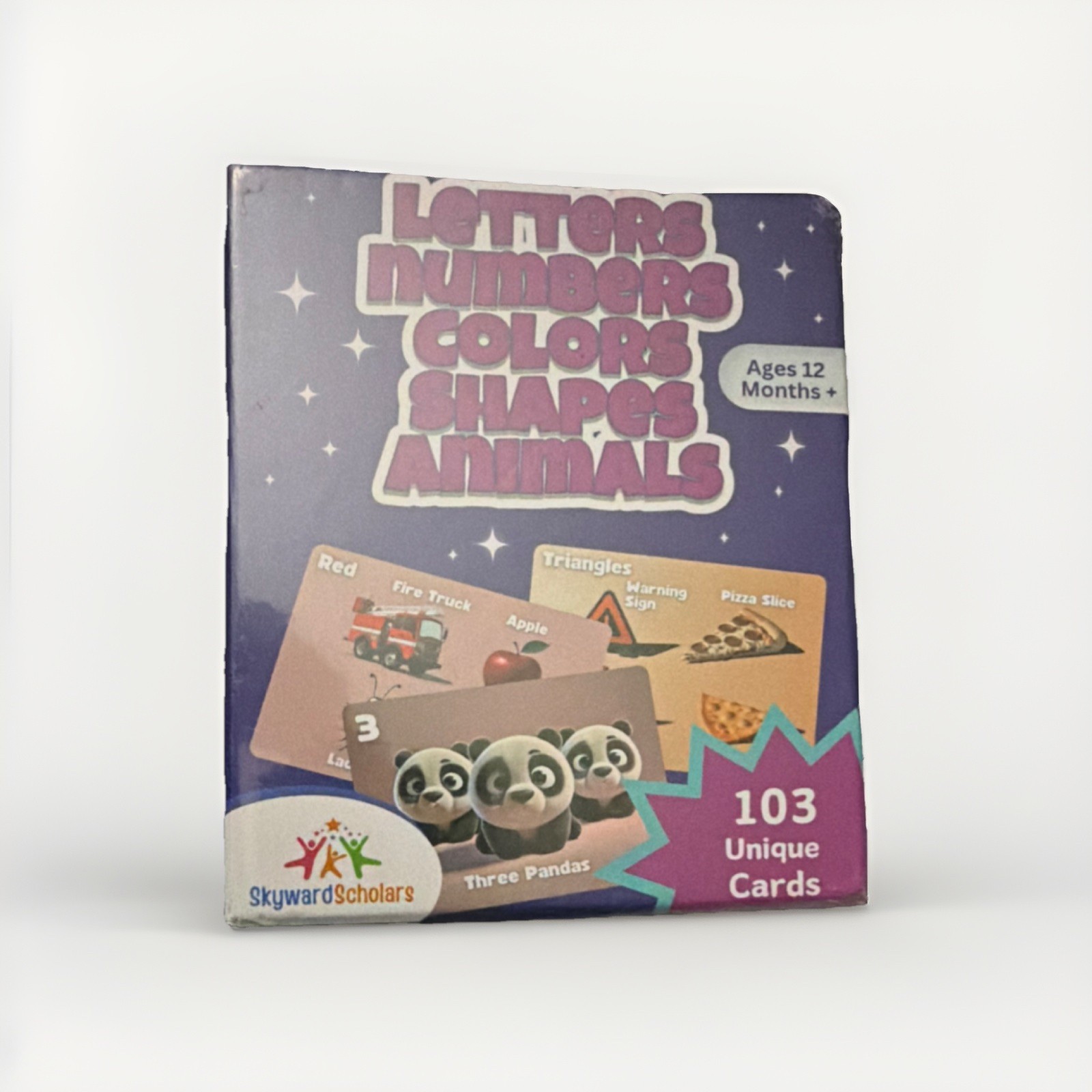 Skyward Scholars Letters Numbers Colors Shapes Animals Cards 103 Ages 12 Months+