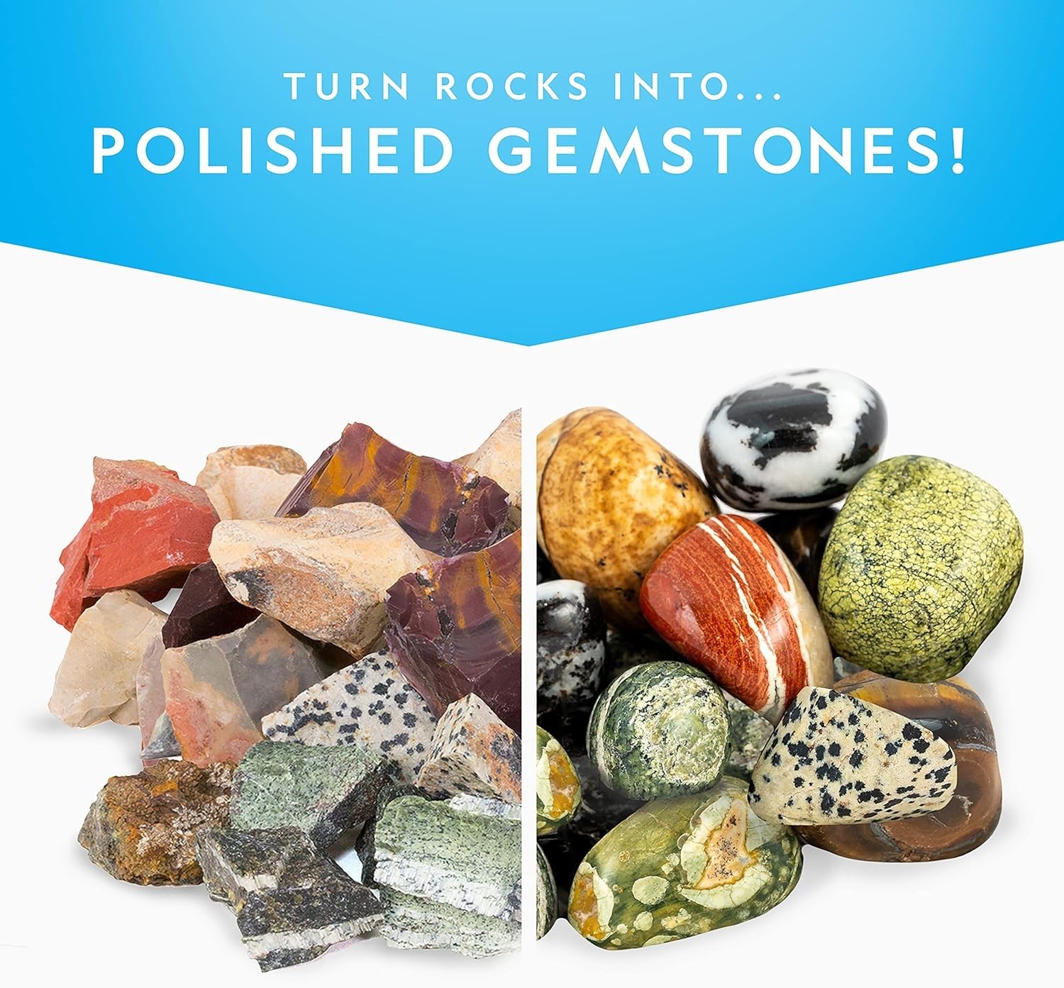 National Geographic Rough Jasper Refill Kit for Rock Tumbler