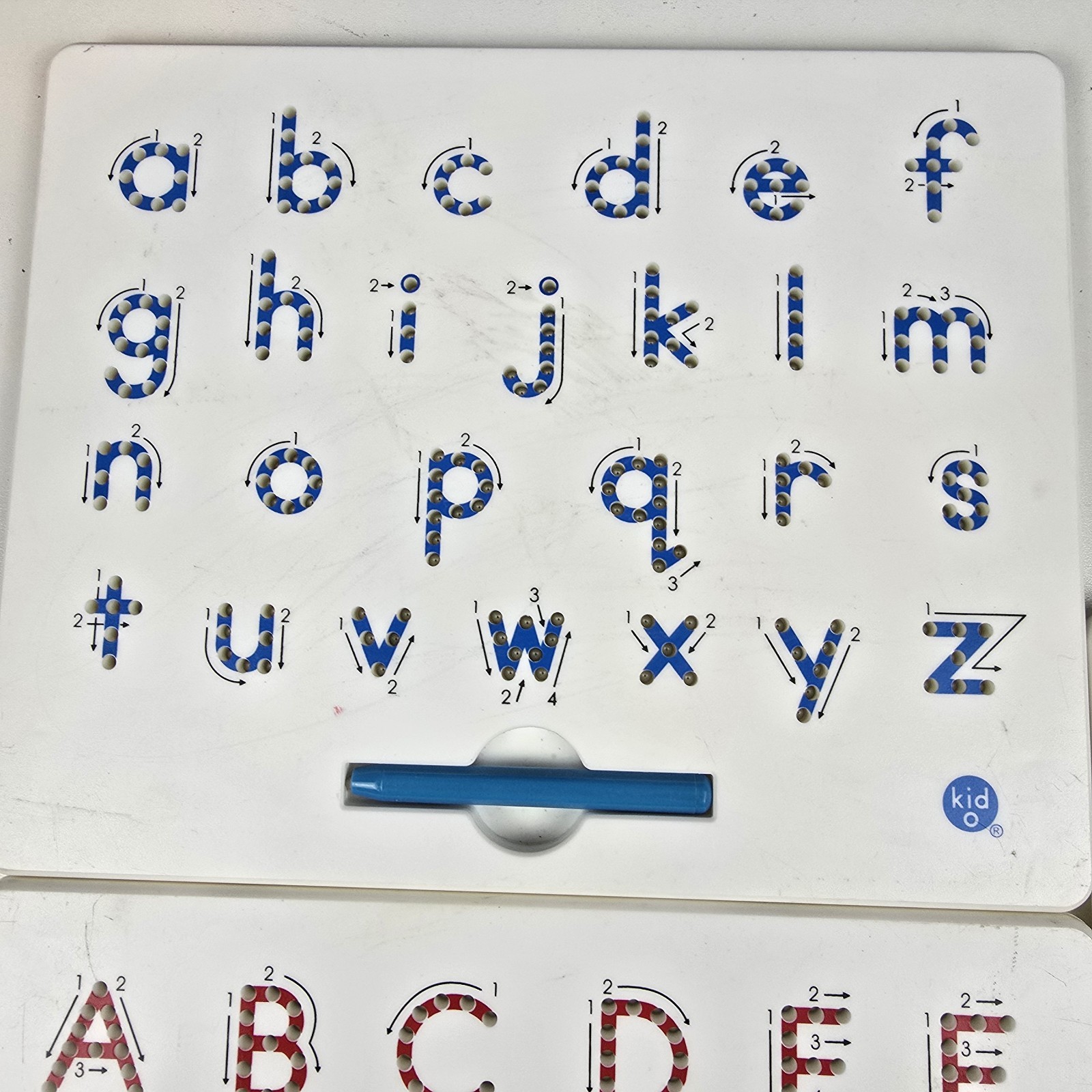 Kid O Alphabet Numbers Writing MAGNATAB A to Z Upper Case Letter Reusable