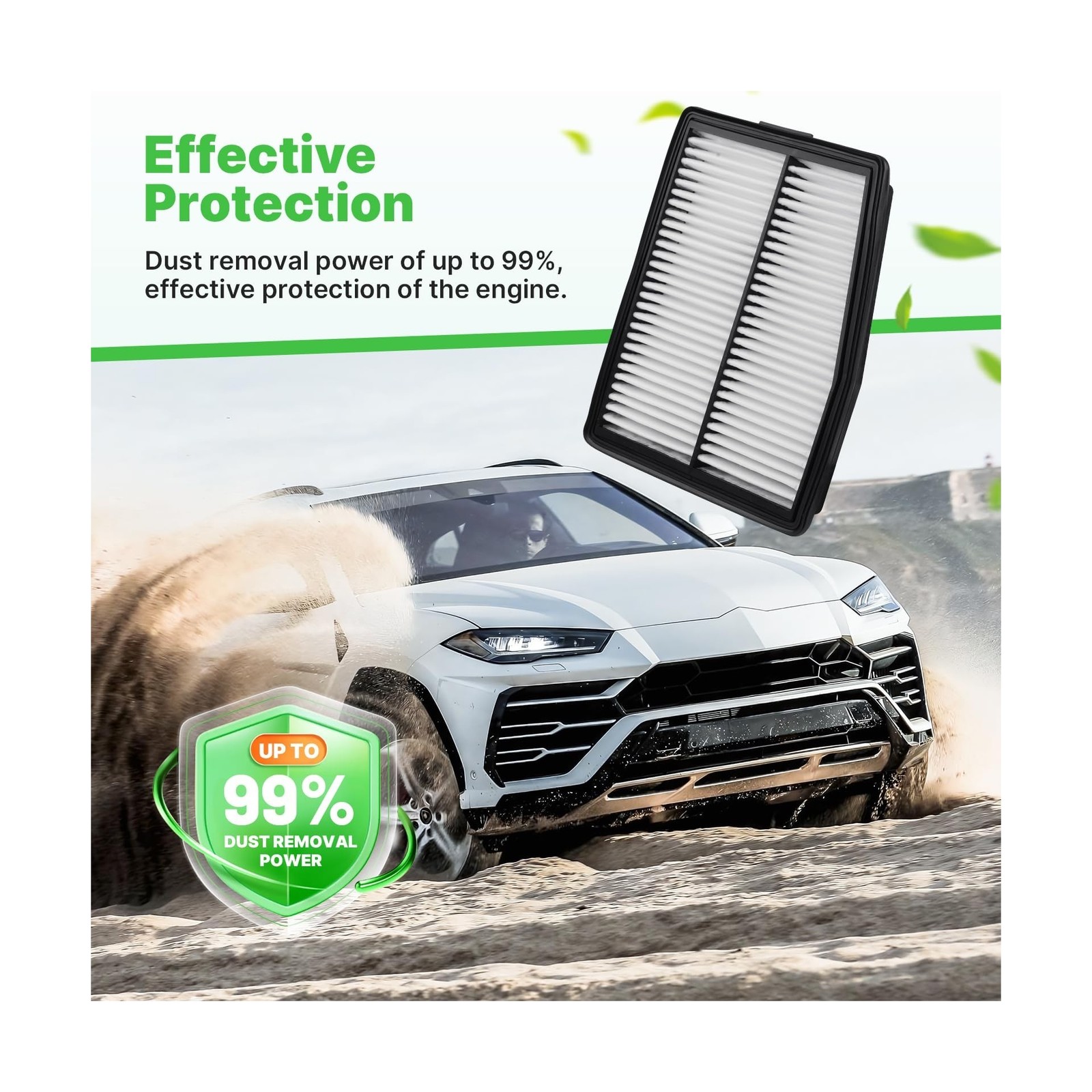 Engine+Cabin Air Filters Fit for HYBRID Hyundai Santa Fe 21-25(1.6L), Sonata …