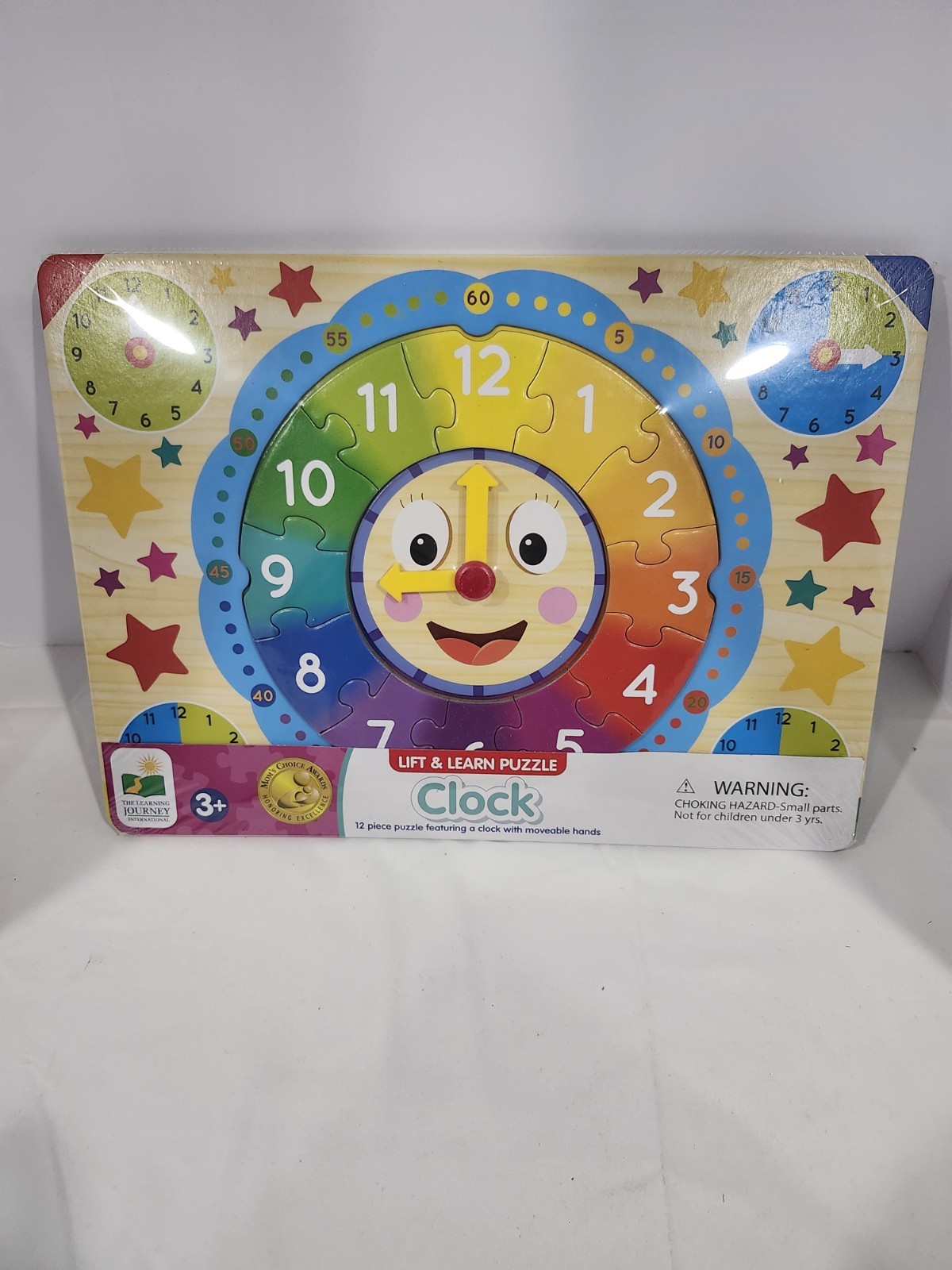 Lift & Learn Puzzle Clock by The Learning Journey 3+ New in Package