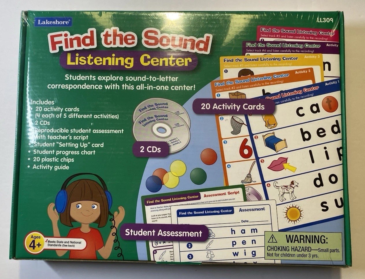 Lakeshore Learning Find The Sound Listening Center New Factory Sealed 4+