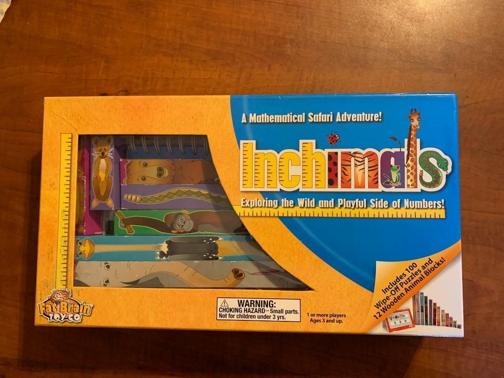 INCHIMALS Math Educational Toy Puzzle Complete Fat Brain Learning Game Ages 3+