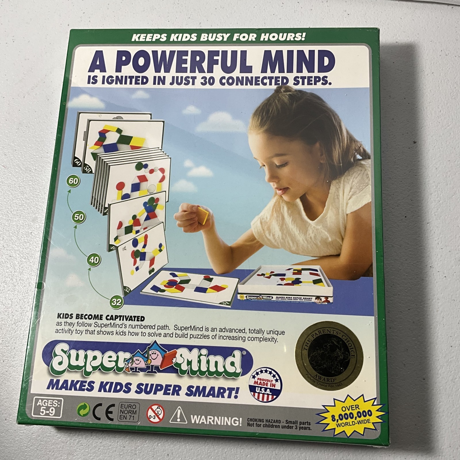 SuperMind Basic Educational Toy Logic Puzzle Game Ages 5-9 Develop Critical