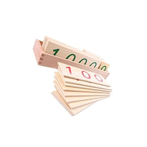 Materials-Small Wooden Number Cards with Box (1-9000)