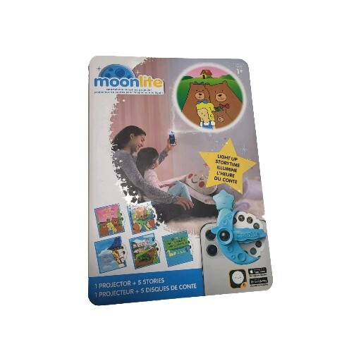 Moonlite Mini Projector with 5 Classic Fairy Tale Stories Storytime Light up new