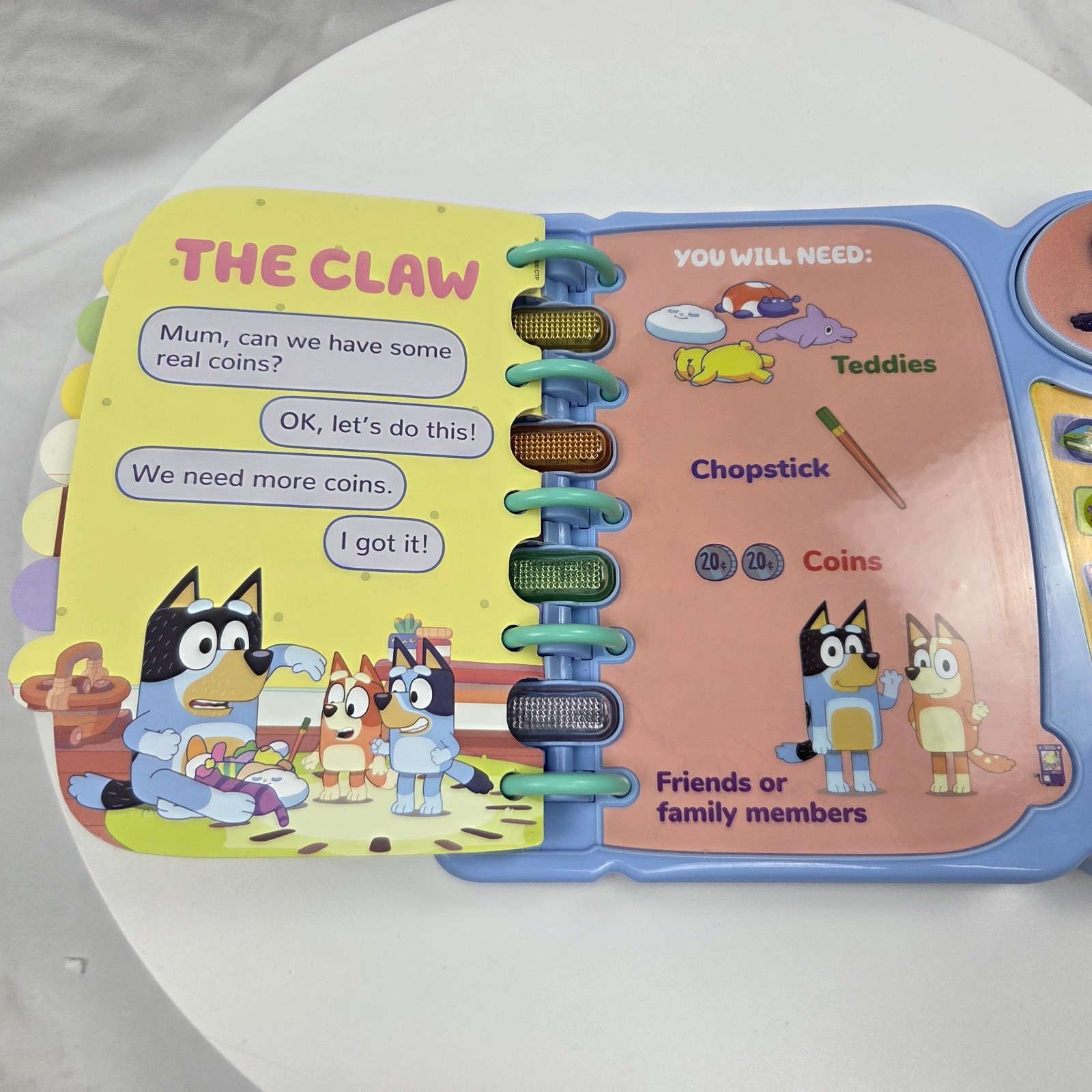 VTech Bluey’s Book of Games Interactive Pretend-Play Book for Preschoolers