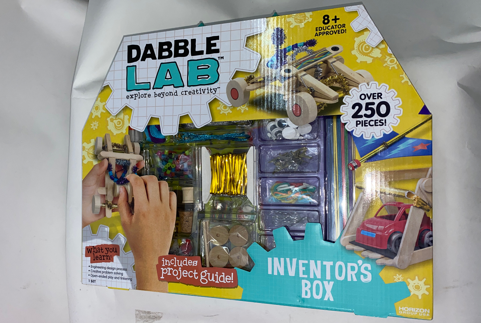 Dabble Lab Kids Inventors Box 250+ Pieces Fun Educational Crafts Ages 8+