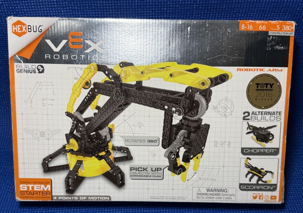 HEXBUG VEX Robotic Arm Construction Kit 380+ Pcs NEW
