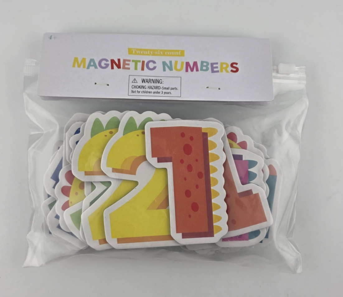 Target Learn & Play 26 count magnetic numbers educational