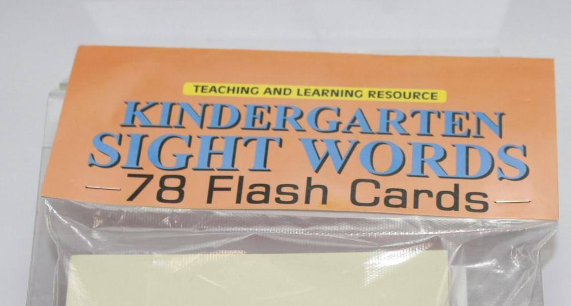 78 Sight Word – Flash Cards Pre-school – Kindergarten Teaching supplies