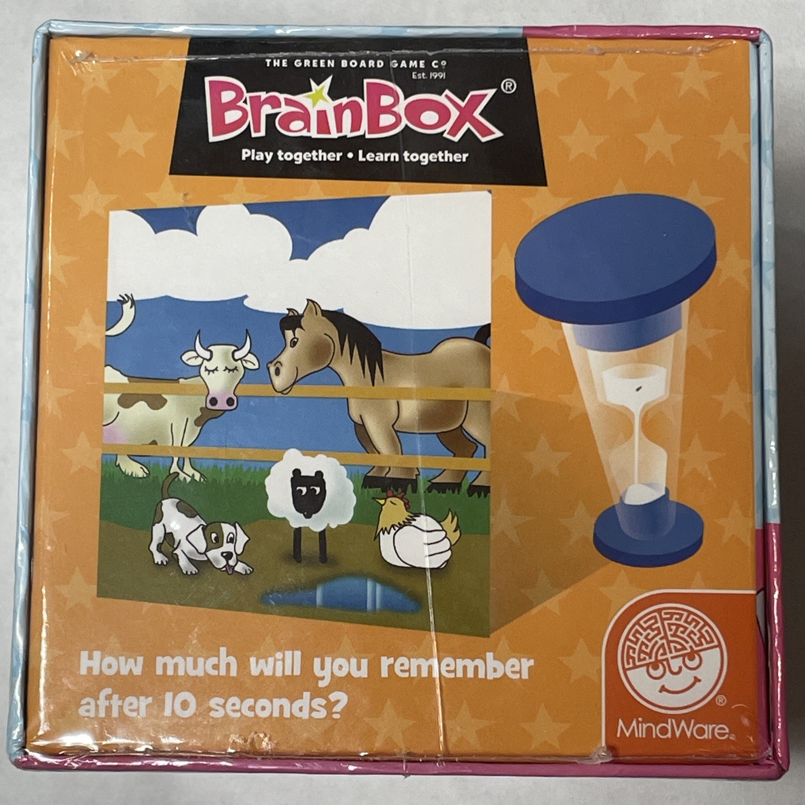 Brain Box Pictures The Ten Minute Brain Challenge MindWare The Green Board Game