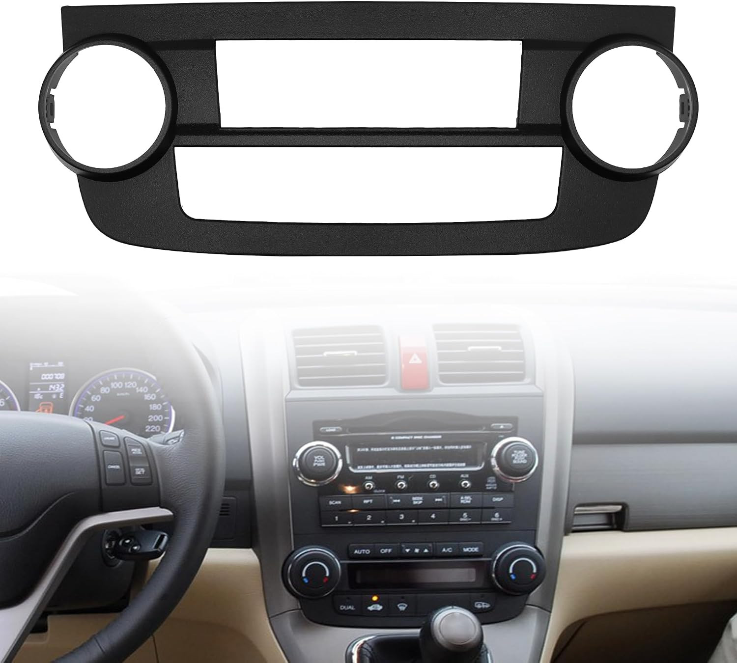 Dash A/C Air Conditioning Replacement Panel Installation Mount Trim Kit Compatib