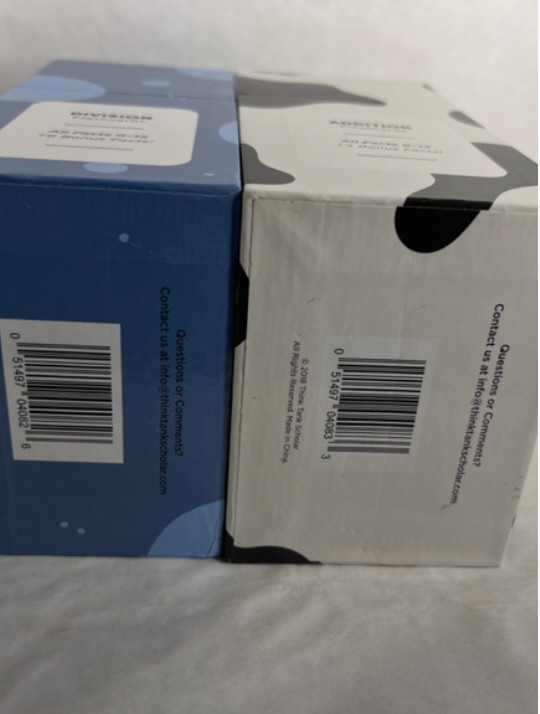 Think Tank Scholar Division and Addition Flash Cards 335 Total