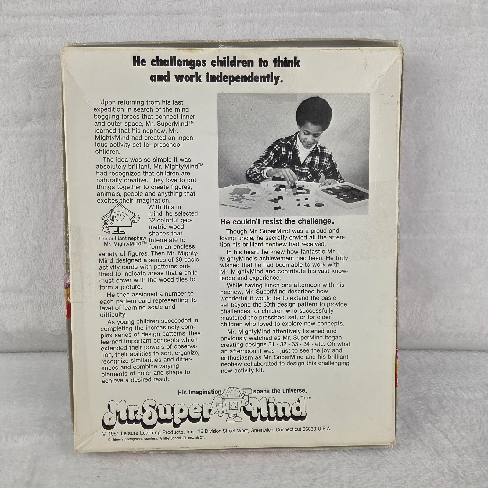 Vintage 1981 Mr SuperMind Puzzle Game Leisure Learning Complete W/ Extras