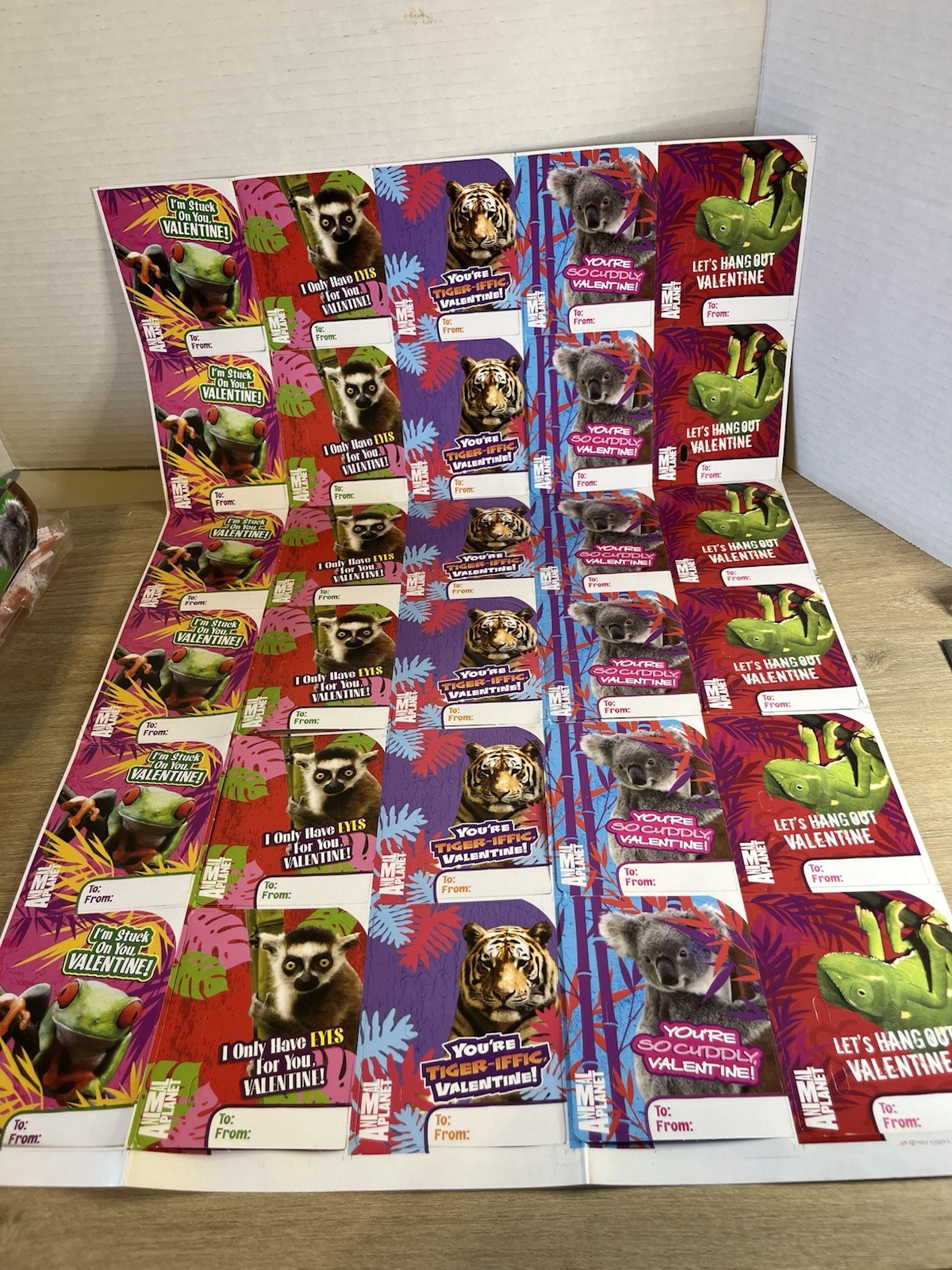 Animal Planet Valentines Days Cards Missing Lollipops