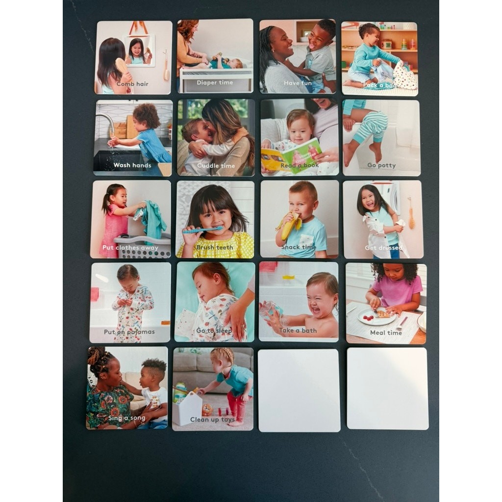 Lovevery Let’s Map It Out Daily Routine Flashcards Toddler Tasks Montessori Toy