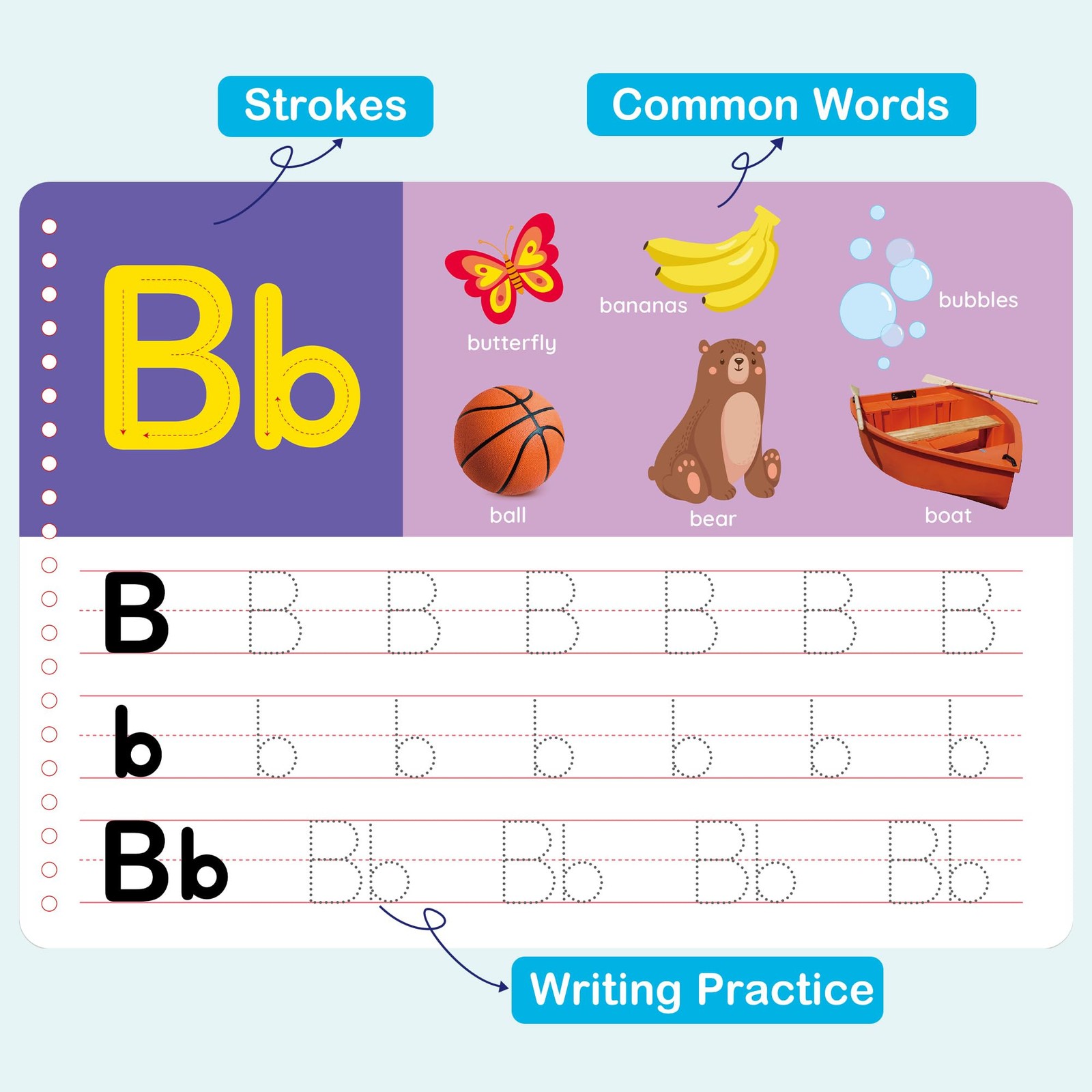 Preschool Learning Activities, 52 Pages, Tracing Books for Ages 3-5, Kinderga…
