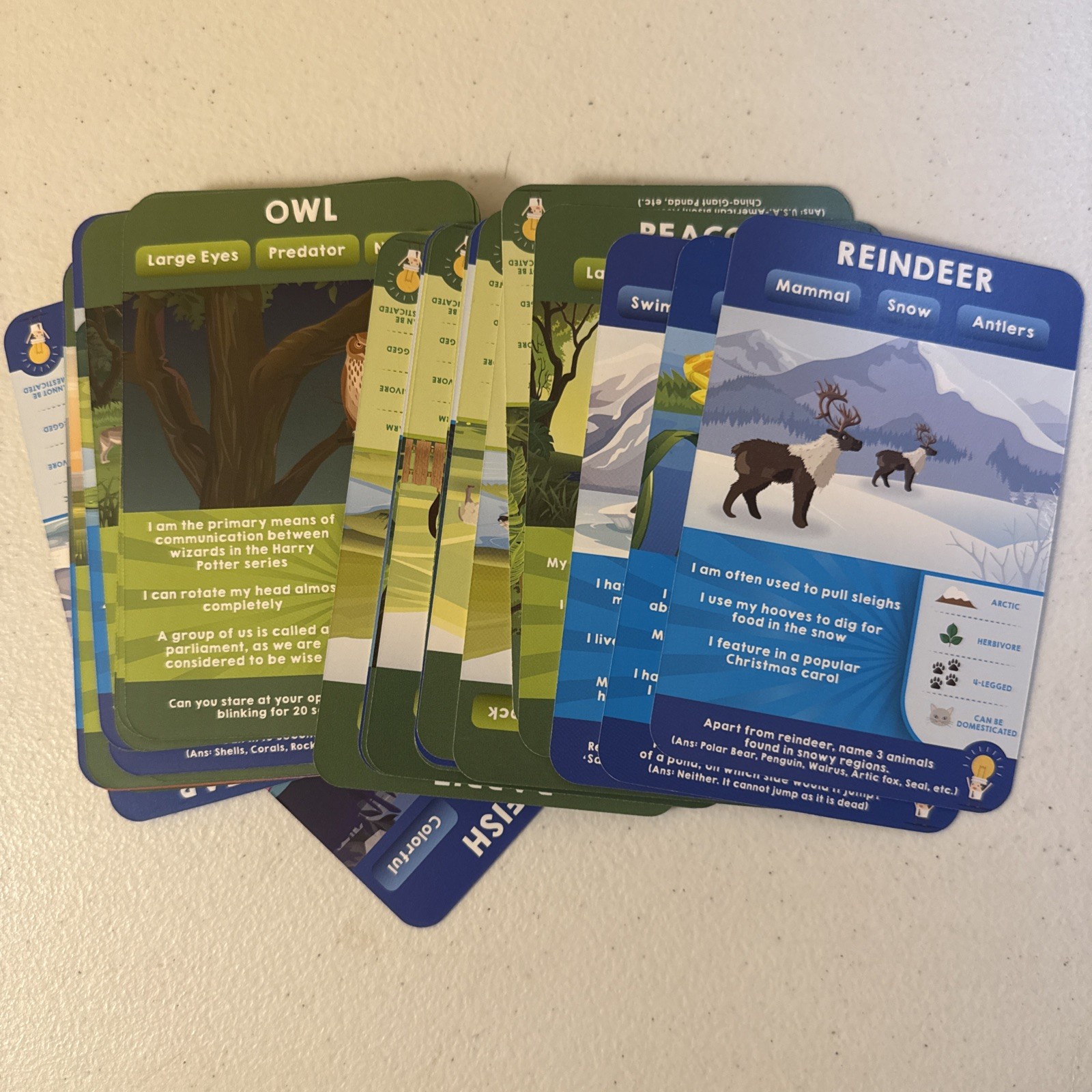 Skillmatics GUESS IN 10 Animal Planet ~Family Card Game 2-6 Players 6+ ~COMPLETE