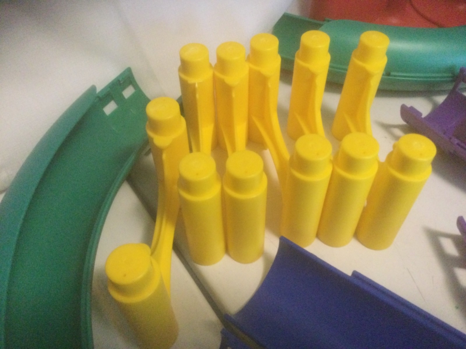Stem Toy/LakeShore Educ.Suspension Marble Run,Ball/Car Track 17Lg.Pcs See video