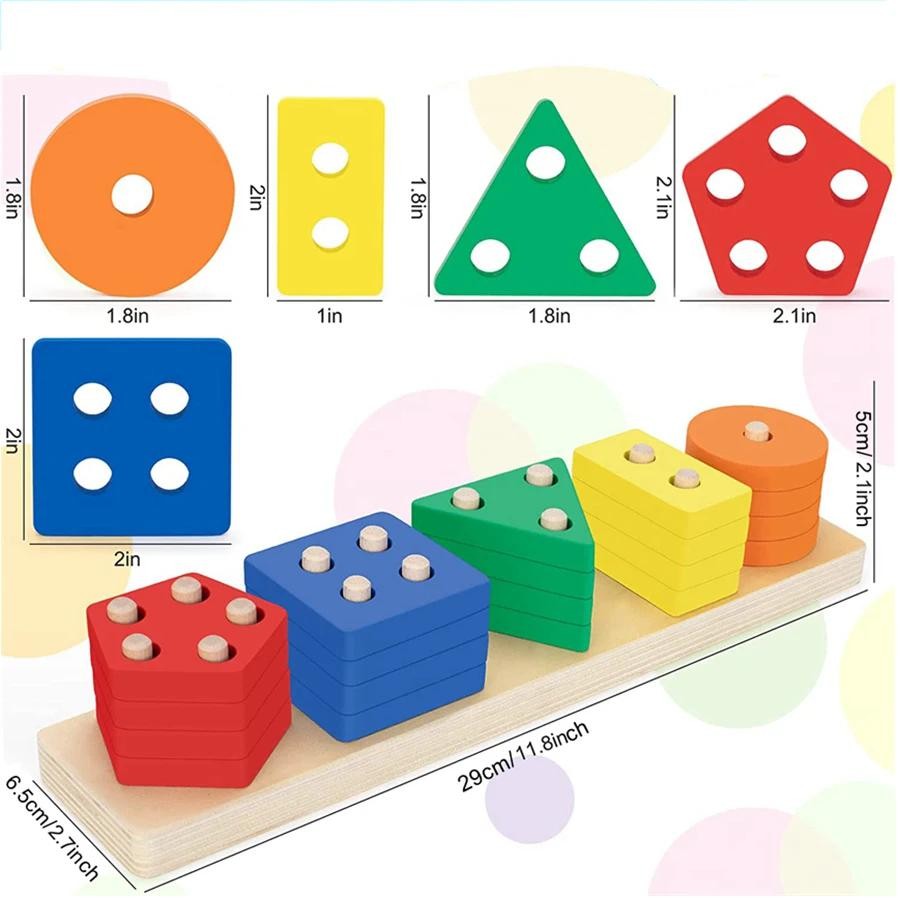 Early Learning Shape Assembly Set for Kids Intelligence Building Toy Gift