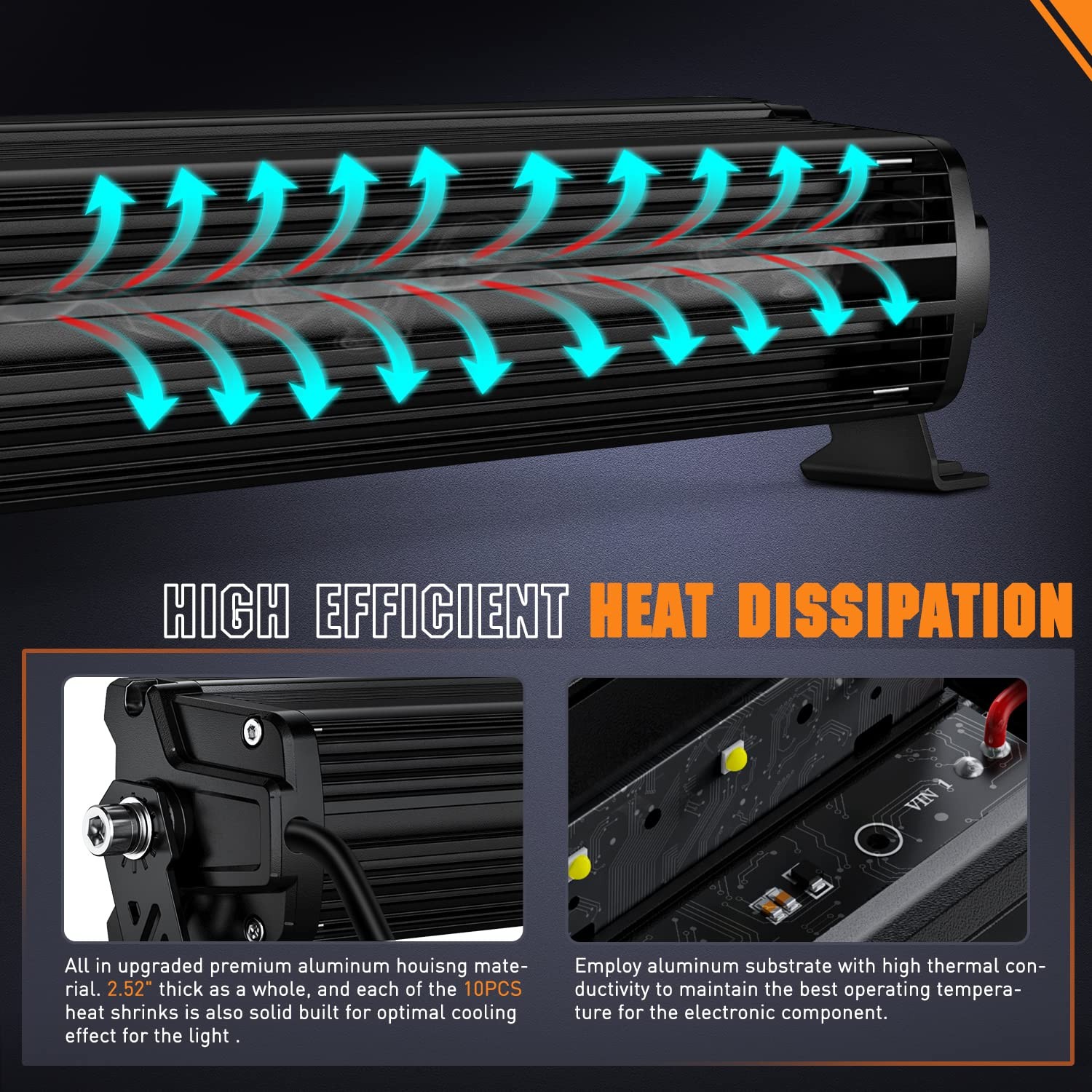 120W 16 Inch LED Light Bar with Wiring Kit Spot Flood Combo for Offroad Use