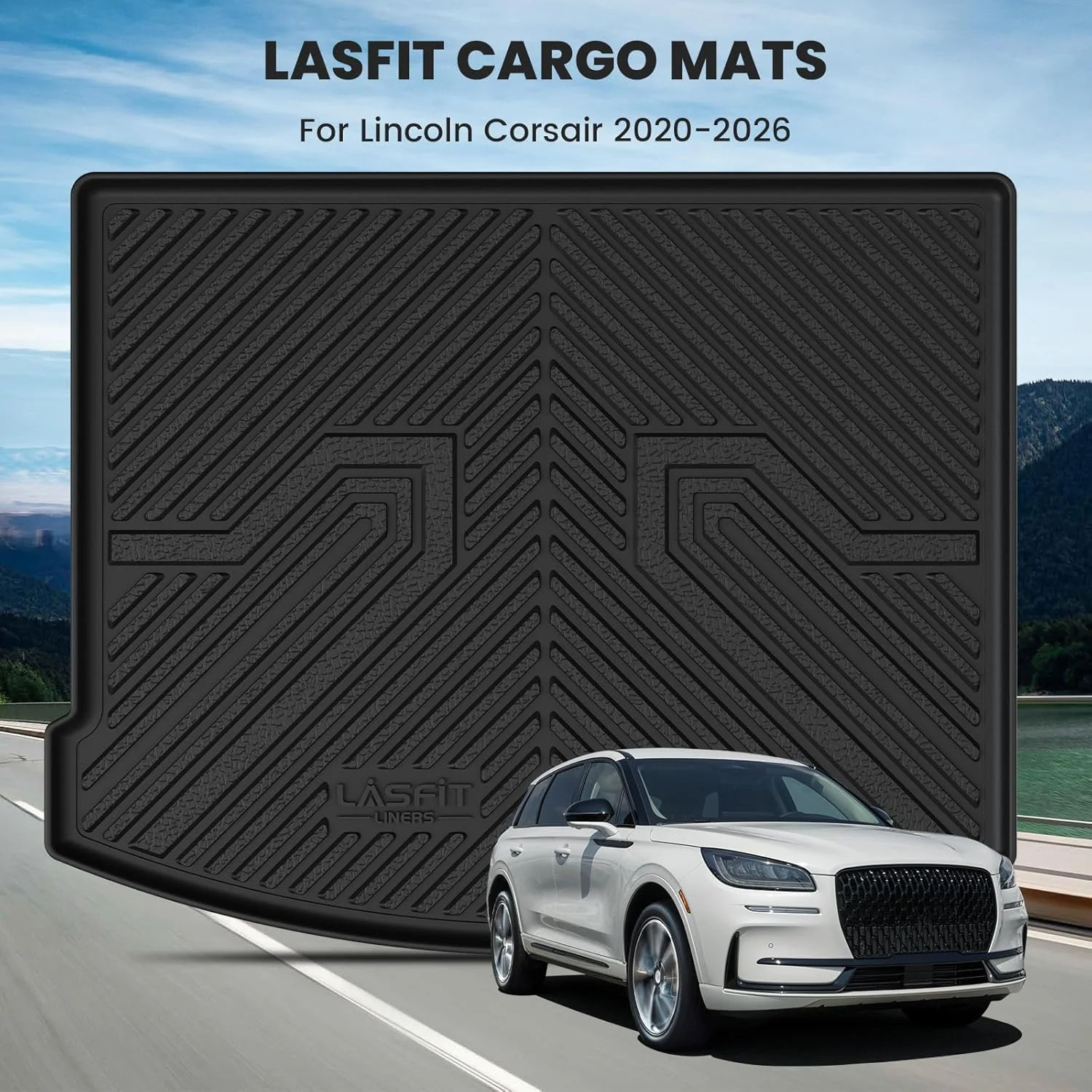 LASFIT Cargo Mat for Lincoln Corsair 2026 2025 2024 2023 2022 2021 2020, All Wea